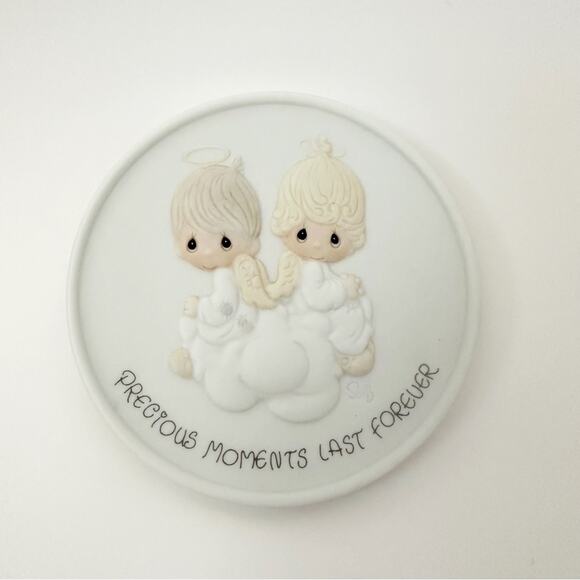 Precious Moments Last Forever 1984‎ The Sharing Season Trinket Figurine - Picture 1 of 4